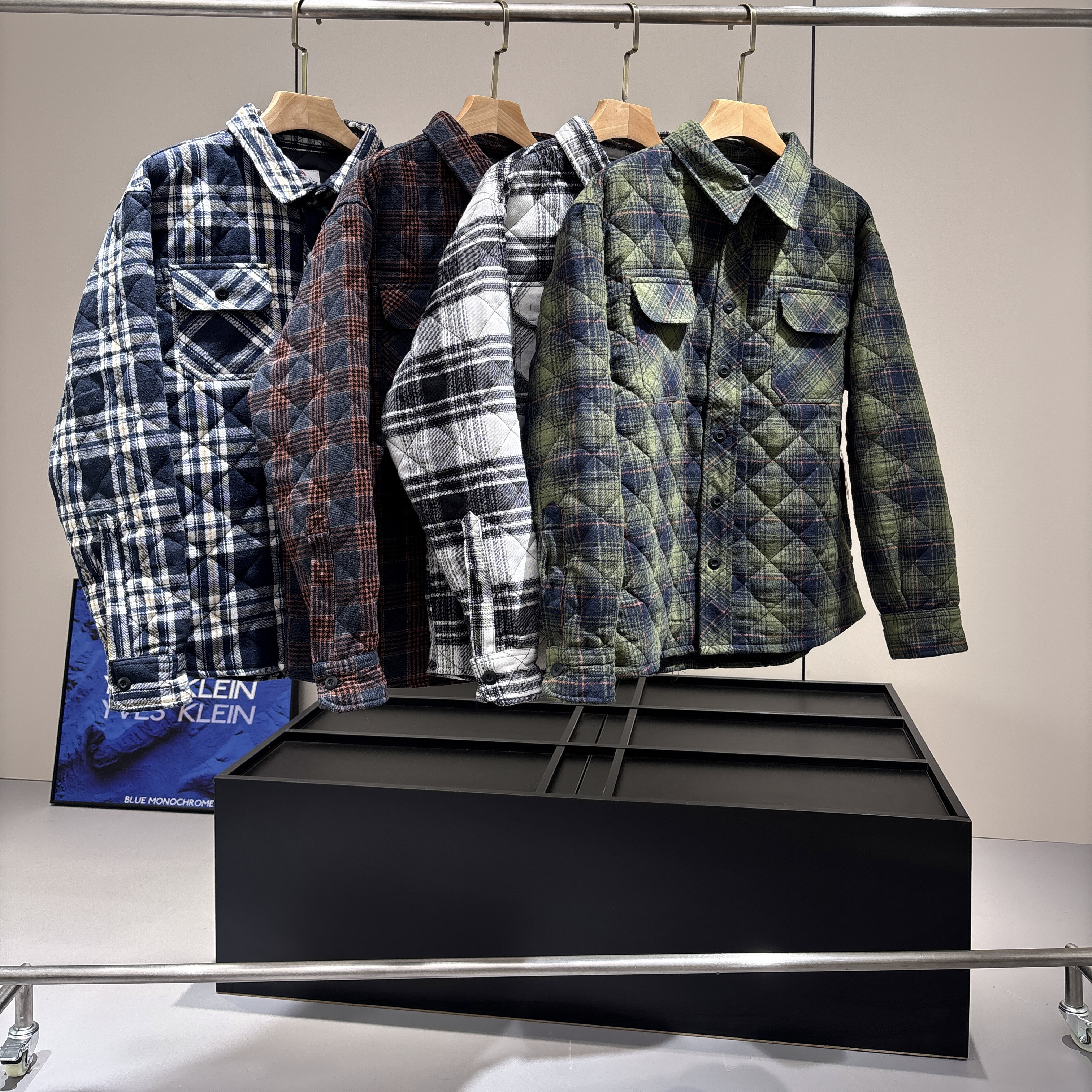 加厚保暖复古工装翻领棉衣衬衫