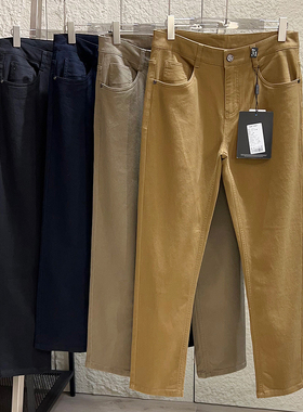 ODM公司单！磨毛斜纹纱卡棉！秋季商务通勤百搭纯色直筒休闲裤男