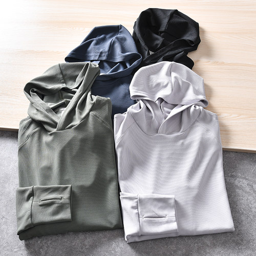 网眼速干透气连帽卫衣