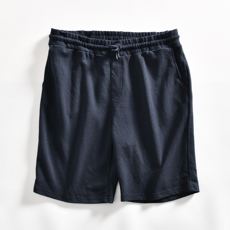 吸汗透气水洗毛圈棉五分短裤