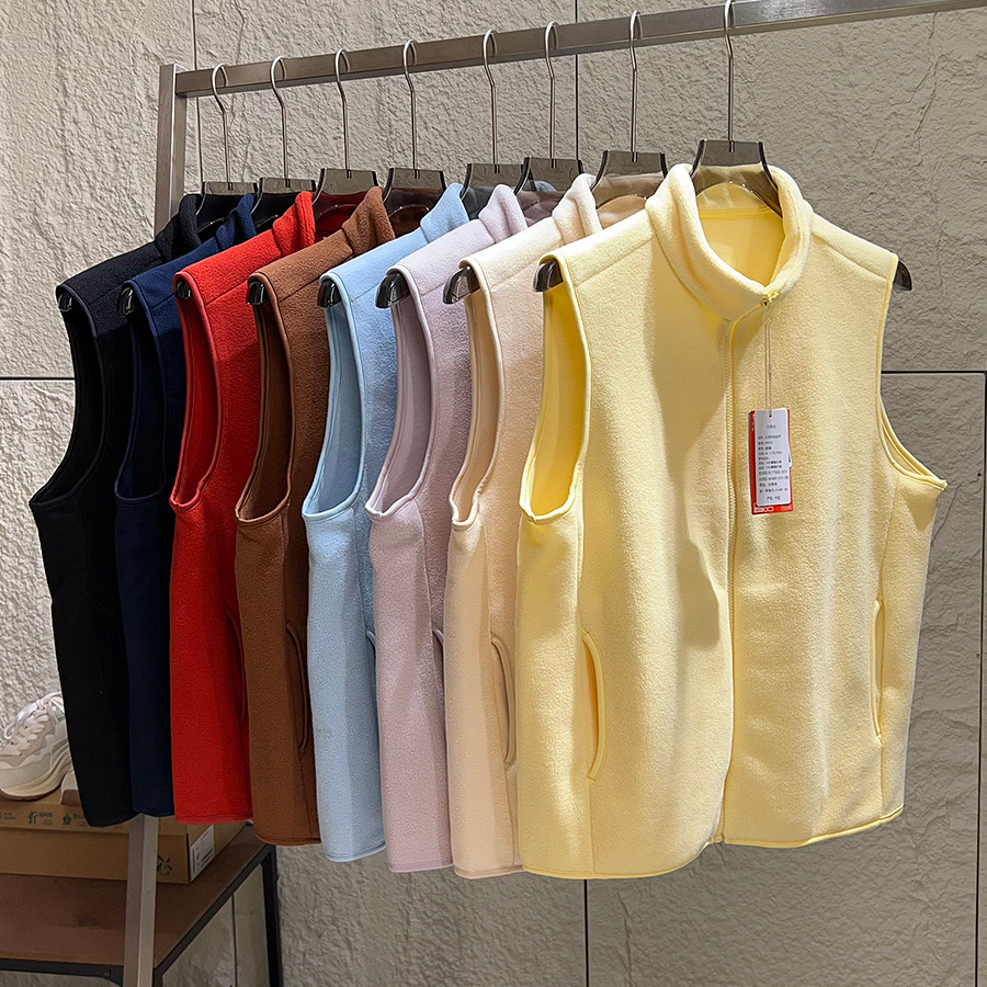 高密摇粒绒锁温！情侣款！秋冬男女纯色百搭保暖立领马甲无袖坎肩,男装,常规马甲,淘宝优惠券,粉丝福利购,淘宝优惠卷