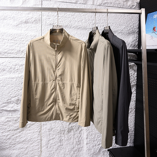 夏季 外贸男装 商务立领休闲凉感舒适压胶防晒服 UPF50 苾备单品