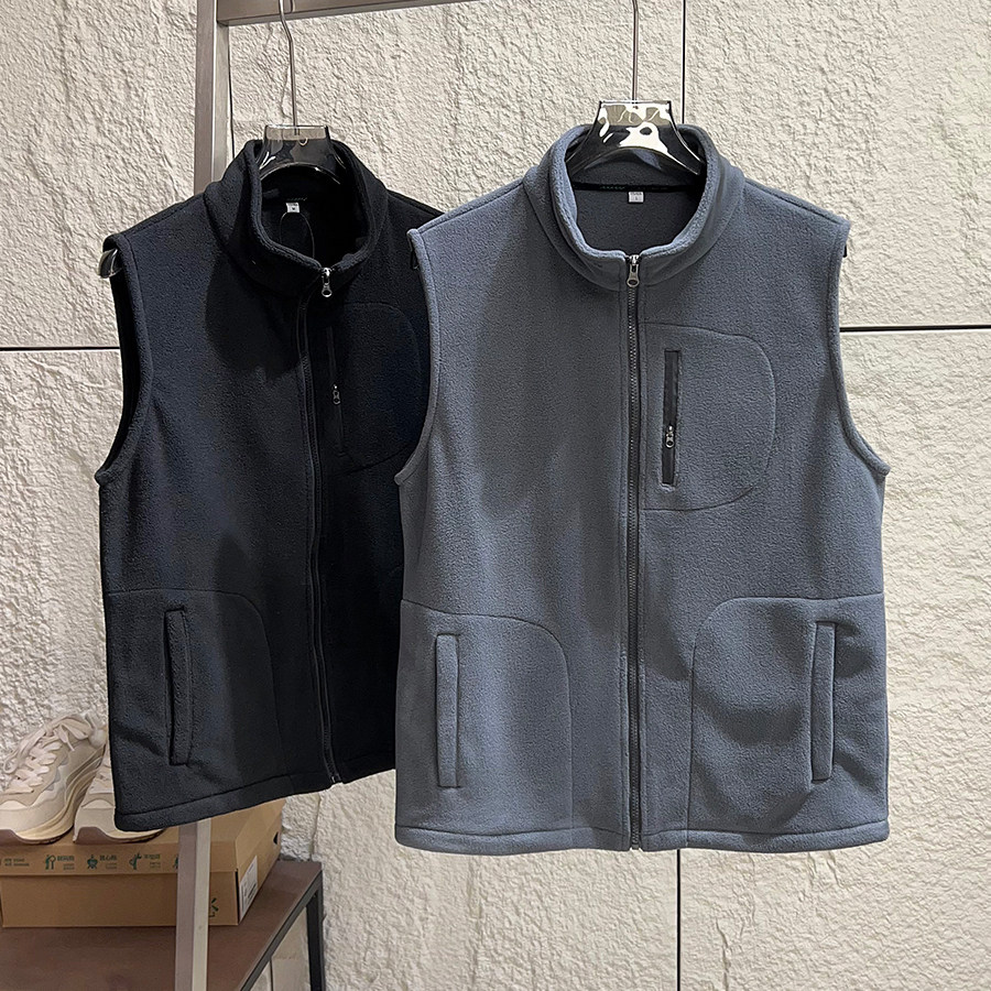 捡大漏！聚热保暖！秋冬男士户外运动立领摇粒绒马甲百搭纯色背心,男装,常规马甲,淘宝优惠券,粉丝福利购,淘宝优惠卷