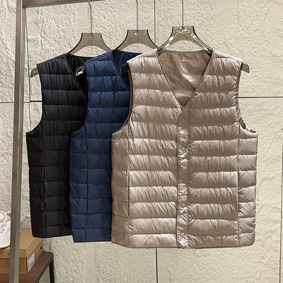 轻盈保暖90鸭绒羽绒马甲背心外套