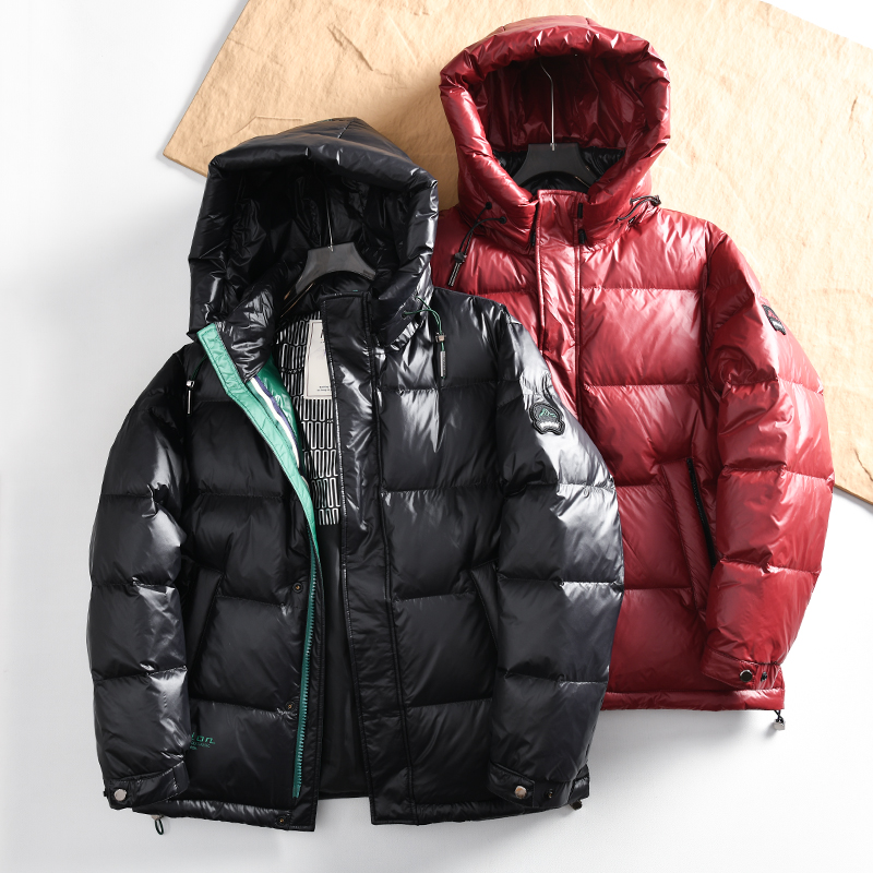 超蓬松时尚休闲保暖连帽羽绒服