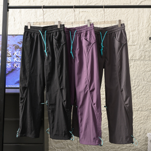 男女户外轻量化透气防泼水直筒休闲裤 机能工装 秋季 情侣款 潮 风