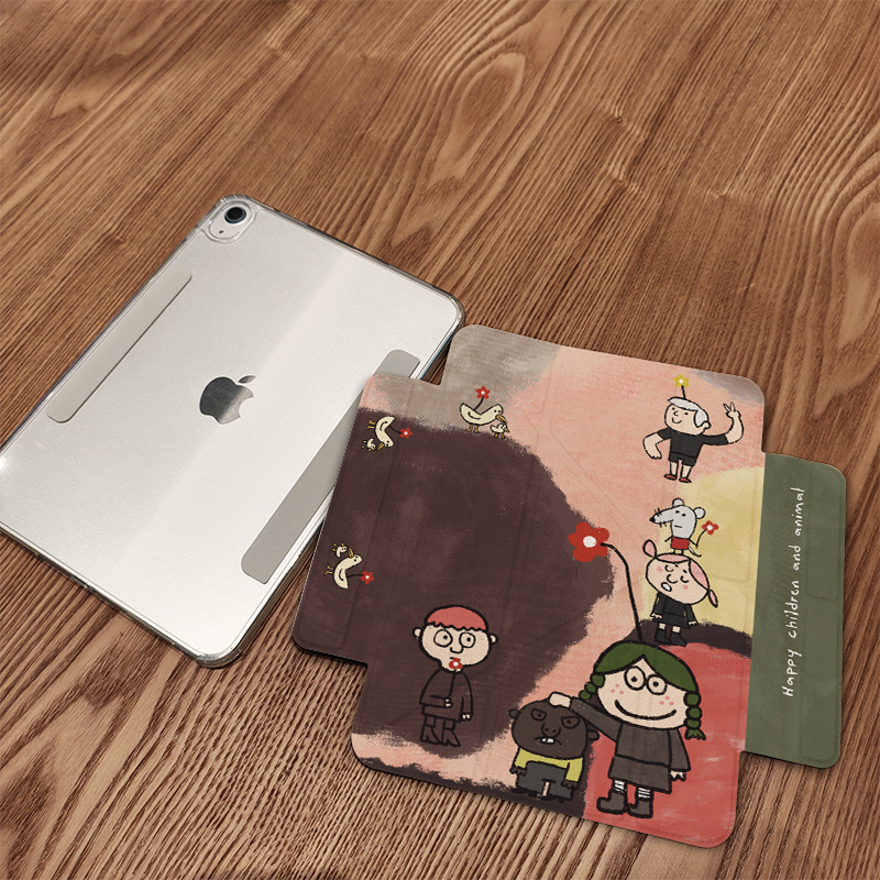 【磁吸拆分】ipad保护套适用苹果air7/6/5平板壳保护11代保护壳无笔槽mini7亚克力10防弯pro全包12.9寸硬壳子