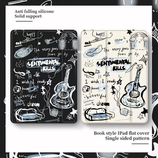 适用于苹果ipad10/9保护套新款2024平板电脑ipadpro11寸保护壳带笔槽air4/3/2卡通11寸mini6全包air5三折气囊