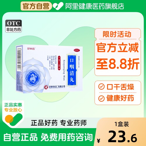 【昆中药】口咽清丸(阮氏上清丸)0.5g*16袋/盒