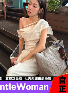 GentleWoman官网度假风牛皮大托特包女轻熟简约手提包通勤单肩包