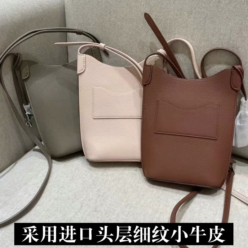 LP新款手机包高品质锤纹真皮头层牛皮斜挎包百搭迷你小包竖包