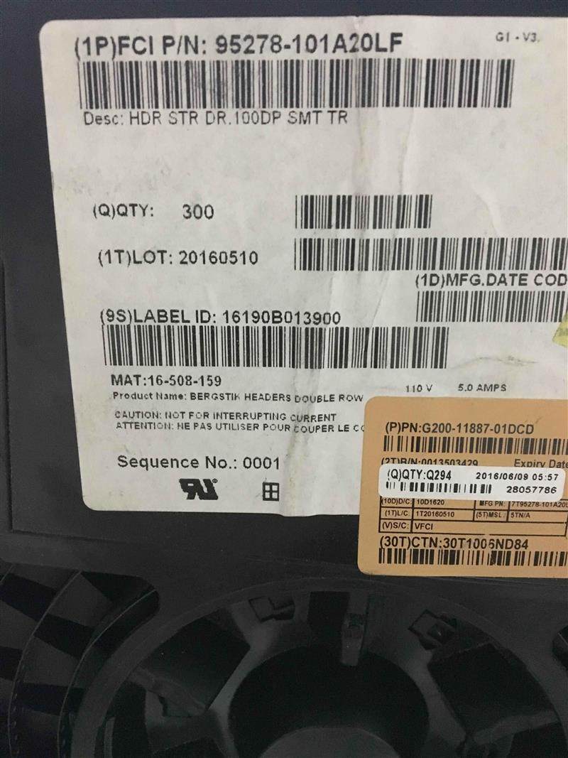 插件FCI连接器95278-101A20LF