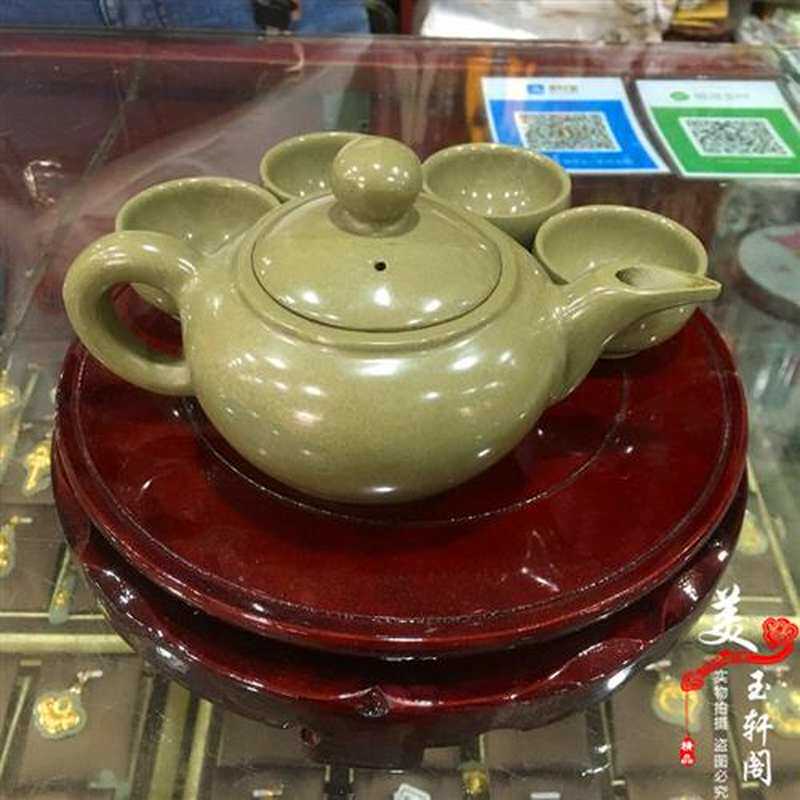 泥石茶公套装玉石酒壶茶壶茶具摆件家居客厅具办室装饰品礼品摆设