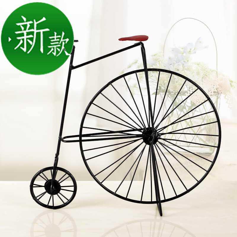 家居装饰摆22件美式乡村怀旧老式自行车做旧铁皮童年记忆铁艺工艺