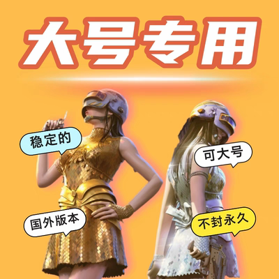 高端绝地求生PUBG吃鸡大号主播同款国外版本价格透明稳定