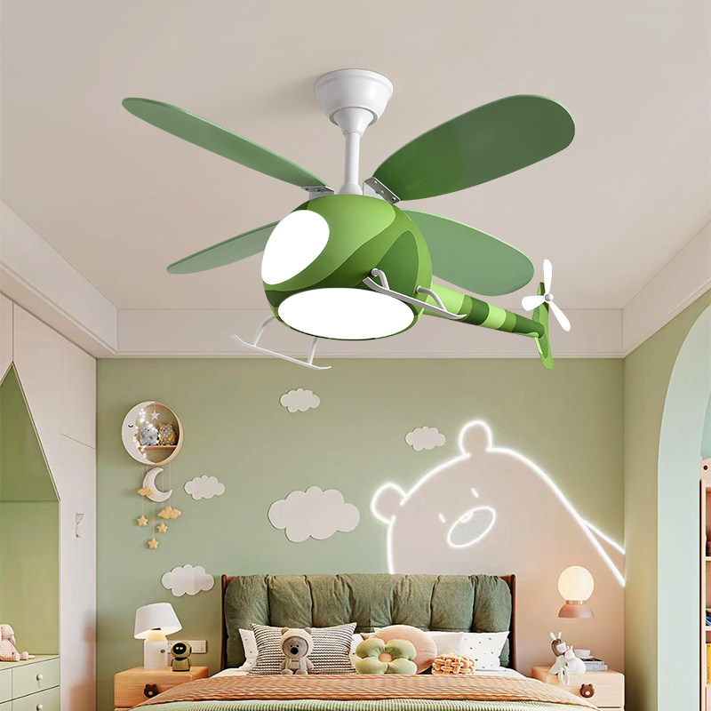 风扇灯卧室灯卡通创意个性吸顶灯儿童房飞机灯男孩女孩电扇吊灯具,家装灯饰光源,风扇灯,淘宝优惠券,粉丝福利购,淘宝优惠卷