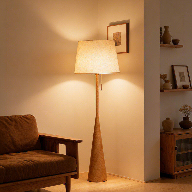 中古风落地灯创意客厅卧室书房氛围感沙发旁现代简约温馨落地灯具