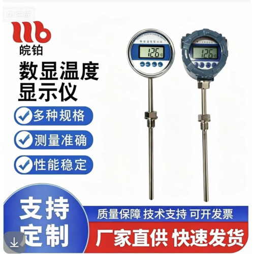 防爆分体式一体化电池供电温度计就地温度数字高精度热电阻显示仪