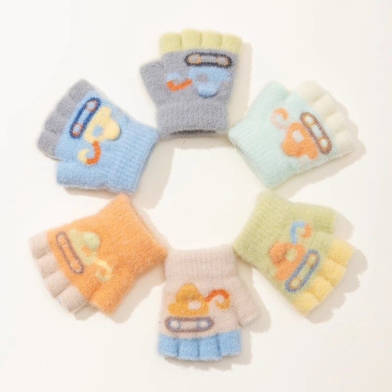 儿童手套冬季宝宝婴儿幼儿男童女童小孩可爱卡通保暖防寒半指手套,童装/婴儿装/亲子装,手套,淘宝优惠券,粉丝福利购,淘宝优惠卷