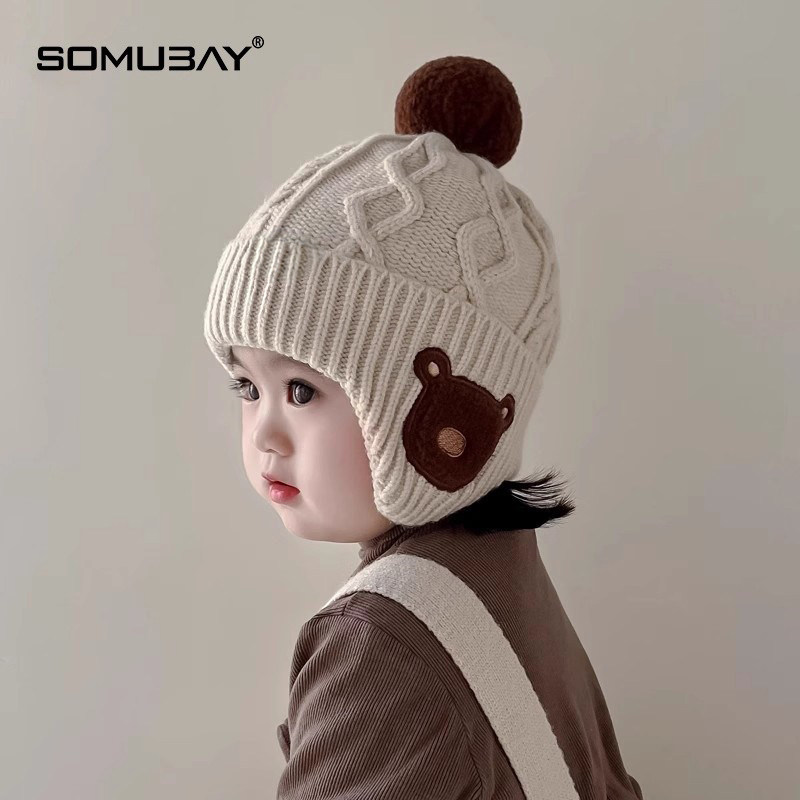 儿童帽子秋冬宝宝针织帽男孩女孩外出保暖护耳帽小月龄毛线帽冬季,童装/婴儿装/亲子装,帽子,淘宝优惠券,粉丝福利购,淘宝优惠卷