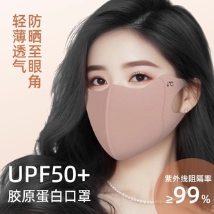 夏遮阳护眼角立体骑行防晒面罩 防晒口罩女防紫外线高颜值2025新款