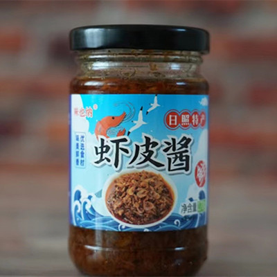 山东日照特产味也纳虾皮酱170克瓶装拌饭拌面即食下饭蘸酱焦老四