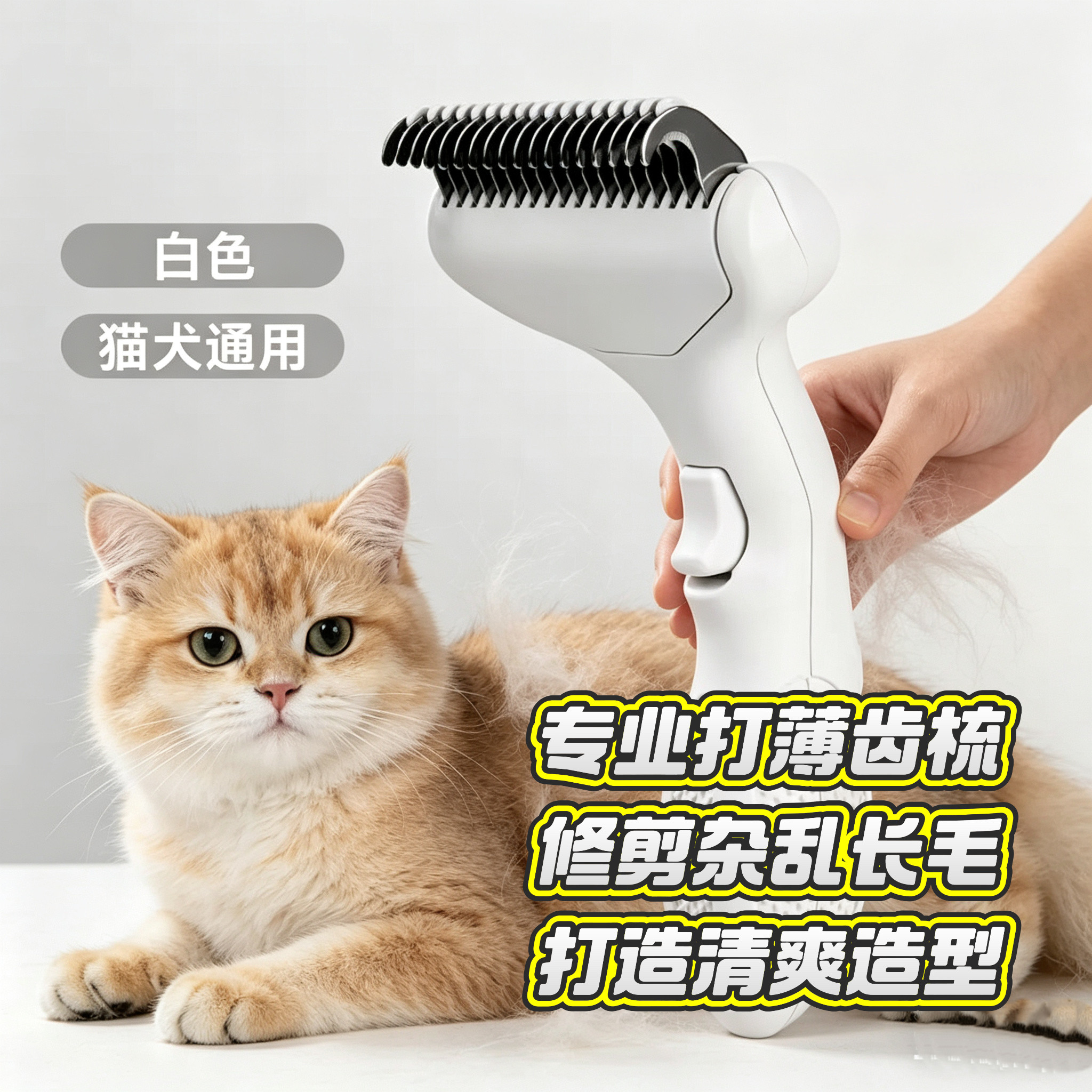 宠物开结梳美容打薄宠物梳子除毛梳