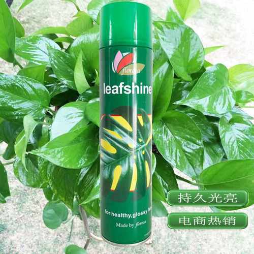 英文花卉植物亮光剂 植物叶面增绿清洁剂鲜亮剂喷雾叶面光亮剂