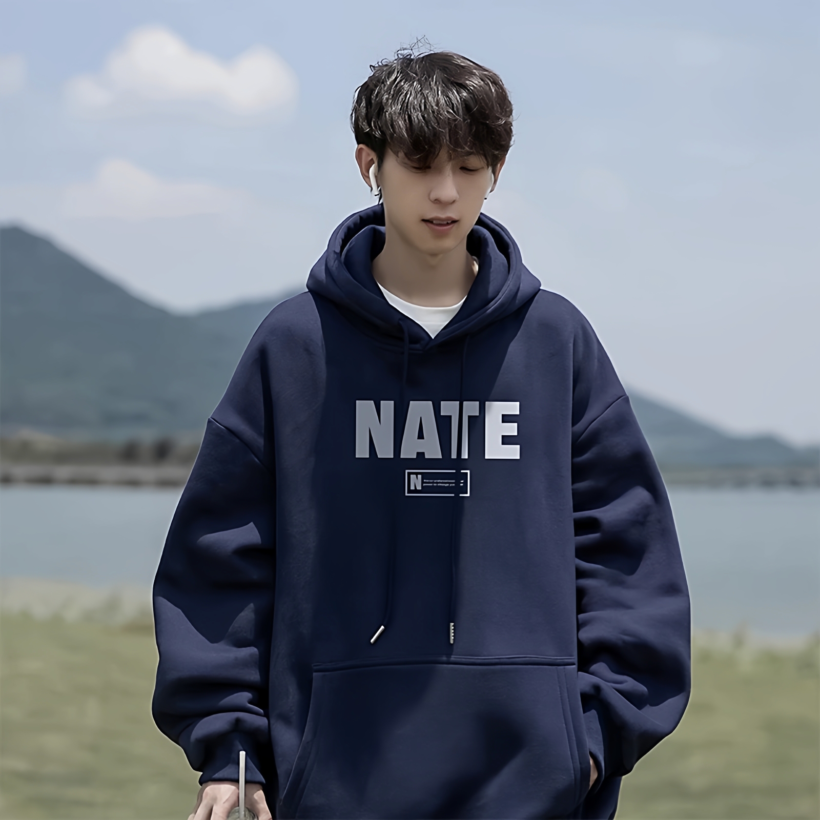 卫衣男款秋冬新款加绒加厚宽松