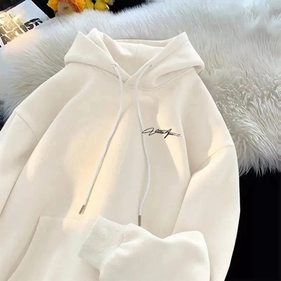 100%纯棉重磅连帽卫衣男秋冬款