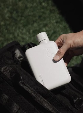 memobottle 不锈钢金属水壶扁平便携运动健身旅行水杯随手杯礼品