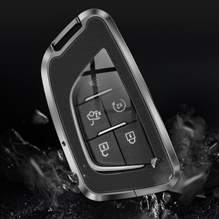 适用于凯迪拉克ct6钥匙套高级感IQ锐歌ct5 xt4凯雷德车扣包金属壳