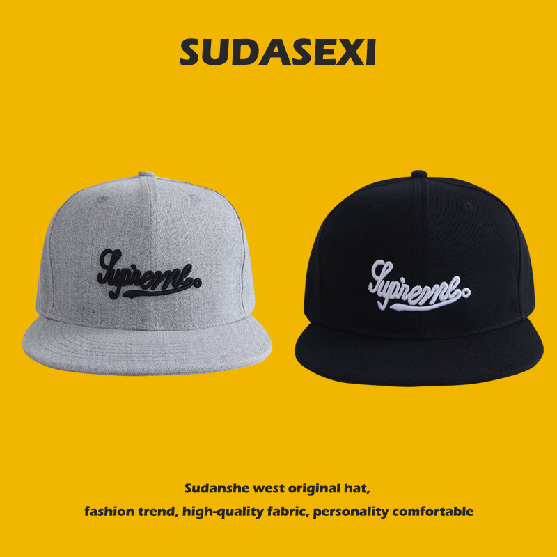 大头围帽子男圆脸大码嘻哈帽60cm加肥加大街头潮人平沿帽封口帽女