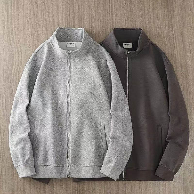 男女童运动服拉链开衫卫衣2025中大童学生外套秋冬季卫衣宽松无帽