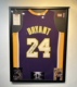 科比签名球衣裱框科比纪念品装 饰品科比篮球服框架高端男朋友礼物
