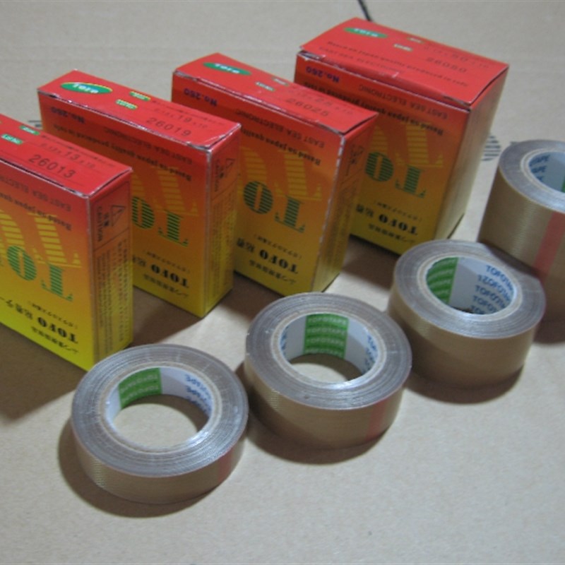 TOFO 铁氟龙/聚四氟乙烯 玻璃纤维高温胶带/高温胶布 19mm