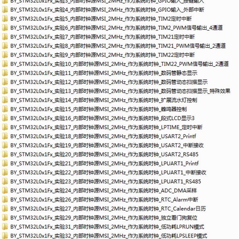 STM32L031F6P6开发板低功耗两路RS485配套资料HT1621B驱动段码LCD