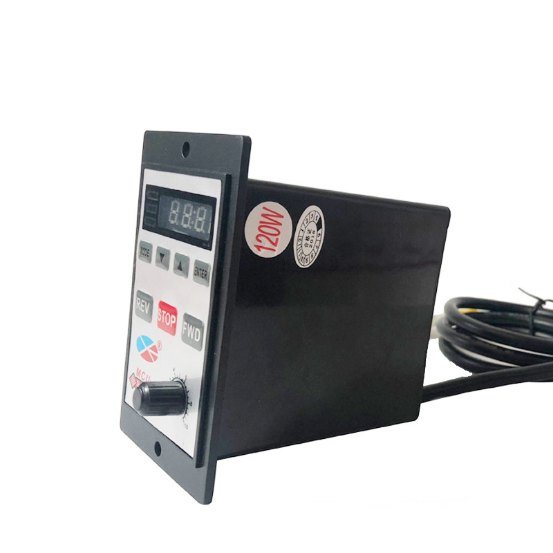 MCU数显调速器220V单相交流电机微型变频6/15/40/60/90W200/750瓦