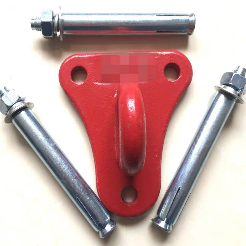 安全逃生绳固定挂钩缓降器大号固定装置三角固定支架挂钩挂板架