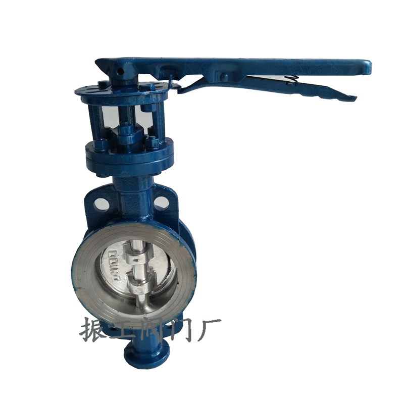 D73H-16C铸钢手柄对夹式偏心硬密A封蝶阀高温蒸汽沥青蝶阀DN50-20
