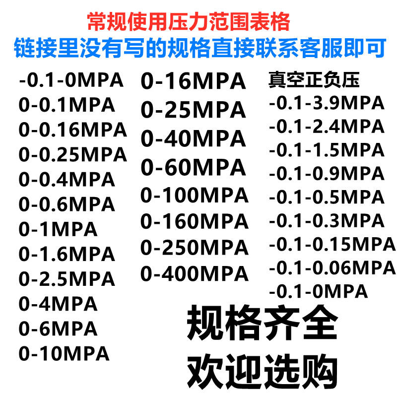 全304不锈钢压力i表y60bf y100bf 高温氨用 耐震YN60BF YN100BF
