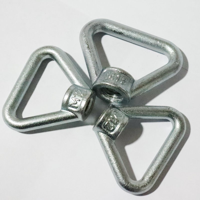 GB/T 63镀锌环形螺母 铁三角吊环螺母锁紧螺帽起重吊环螺丝M12-24