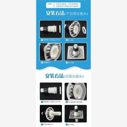 双用洗衣机地漏盖板盖片盖子圆形下水管道三通接头弯头直通排水