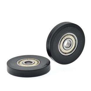 耐磨TPU包胶聚氨酯PU平面轮626z轴承滑轮自动化机械滚轮6 6mm