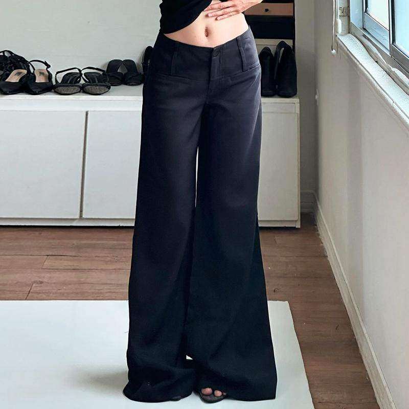 SEEYOULATER 通勤简约垂感显瘦宽松百搭西装裤复古休闲纯色阔腿裤,女装/女士精品,西装裤/正装裤,淘宝优惠券,粉丝福利购,淘宝优惠卷