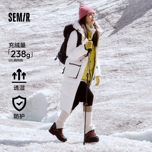 森马中国国家地理系列羽绒服女