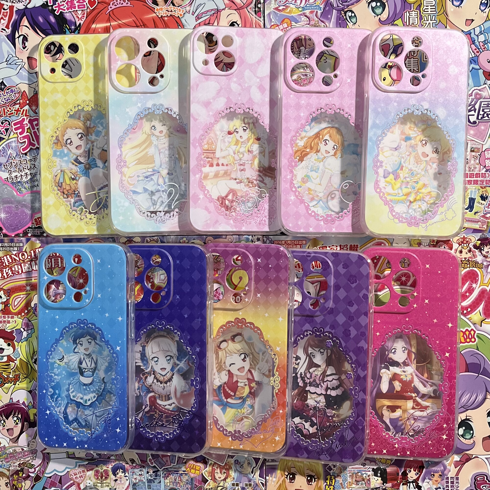 偶像活动 痛壳相框签名手机壳 同人二创星宫莓尤里卡雾矢葵紫吹兰