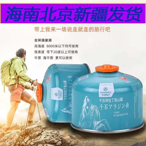 户外扁气罐便携高原高山气罐野外瓦斯丁烷气体大瓶燃气煤气罐小罐