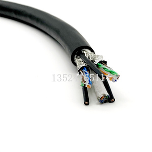 抗扭耐弯折TRVV伺服电机拖链组合网线加电源高柔性电缆屏蔽抗干扰