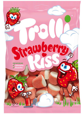 德国Trolli口力软糖接吻糖KISS糖草莓味喜糖情人节小红书同款零食
